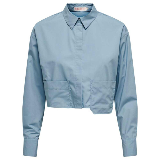 Only Γυναικείο πουκάμισο Cropped Pocket Shirt Only Γυναικείο πουκάμισο Cropped Pocket Shirt